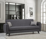Canapea extensibilă Alkon, 3 locuri, Diverse culori, 214x86x77 cm - Gri închis | SKU: 730MST1204 | Canapea extensibilă Alkon, 3 locuri, 214x86x77 cm, varianta Gri închis, produs pentru amenajarea locuinței, disponibil online în România la CasaMob
