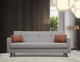 Canapea extensibilă Polya, 3 locuri, Diverse culori, 205x75x86 cm - Gri deschis | SKU: 730MST1205 | Canapea extensibilă Polya, 3 locuri, 205x75x86 cm, varianta Gri deschis, produs pentru amenajarea locuinței, disponibil online în România la CasaMob