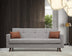 Gri deschis | SKU: 730MST1205 | Canapea extensibilă Polya, 3 locuri, 205x75x86 cm, varianta Gri deschis, produs pentru amenajarea locuinței, disponibil online în România la CasaMob