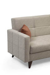 Canapea extensibilă Polya, 3 locuri, Diverse culori, 205x75x86 cm - Bej | SKU: 730MST1206 | Canapea extensibilă Polya, 3 locuri, 205x75x86 cm, varianta Bej, produs pentru amenajarea locuinței, disponibil online în România la CasaMob