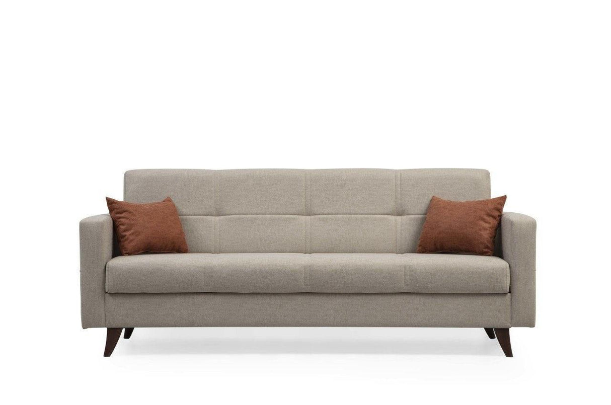 Canapea extensibilă Polya, 3 locuri, Diverse culori, 205x75x86 cm - Bej | SKU: 730MST1206 | Canapea extensibilă Polya, 3 locuri, 205x75x86 cm, varianta Bej, produs pentru amenajarea locuinței, disponibil online în România la CasaMob