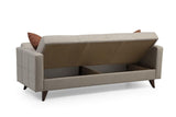 Canapea extensibilă Polya, 3 locuri, Diverse culori, 205x75x86 cm - Bej | SKU: 730MST1206 | Canapea extensibilă Polya, 3 locuri, 205x75x86 cm, varianta Bej, produs pentru amenajarea locuinței, disponibil online în România la CasaMob