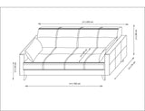 Canapea extensibilă Polya, 3 locuri, Diverse culori, 205x75x86 cm - Bej | SKU: 730MST1206 | Canapea extensibilă Polya, 3 locuri, 205x75x86 cm, varianta Bej, produs pentru amenajarea locuinței, disponibil online în România la CasaMob