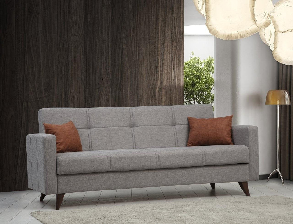 Canapea extensibilă Polya, 3 locuri, Diverse culori, 205x75x86 cm - Gri închis | SKU: 730MST1208 | Canapea extensibilă Polya, 3 locuri, 205x75x86 cm, varianta Gri închis, produs pentru amenajarea locuinței, disponibil online în România la CasaMob
