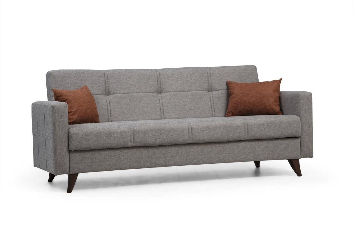 Canapea extensibilă Polya, 3 locuri, Diverse culori, 205x75x86 cm - Gri închis | SKU: 730MST1208 | Canapea extensibilă Polya, 3 locuri, 205x75x86 cm, varianta Gri închis, produs pentru amenajarea locuinței, disponibil online în România la CasaMob