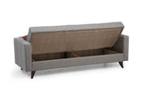 Canapea extensibilă Polya, 3 locuri, Diverse culori, 205x75x86 cm - Gri închis | SKU: 730MST1208 | Canapea extensibilă Polya, 3 locuri, 205x75x86 cm, varianta Gri închis, produs pentru amenajarea locuinței, disponibil online în România la CasaMob