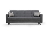 Canapea extensibilă Polya, 3 locuri, Diverse culori, 205x75x86 cm - Gri închis | SKU: 730MST1208 | Canapea extensibilă Polya, 3 locuri, 205x75x86 cm, varianta Gri închis, produs pentru amenajarea locuinței, disponibil online în România la CasaMob