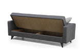 Canapea extensibilă Polya, 3 locuri, Diverse culori, 205x75x86 cm - Gri închis | SKU: 730MST1208 | Canapea extensibilă Polya, 3 locuri, 205x75x86 cm, varianta Gri închis, produs pentru amenajarea locuinței, disponibil online în România la CasaMob