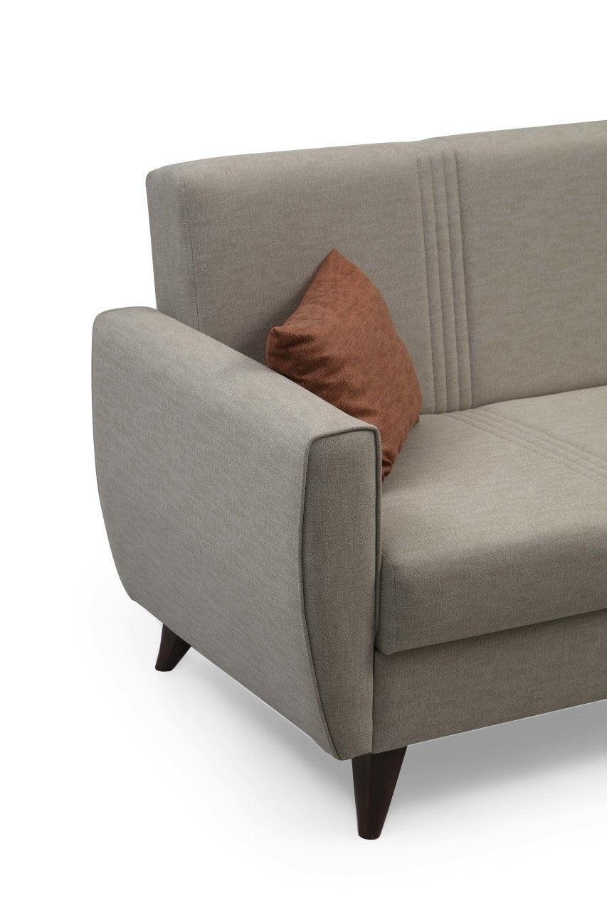 Canapea extensibilă Zaden, 3 locuri, Diverse culori, 207x77x86 cm - Bej | SKU: 730MST1210 | Canapea extensibilă Zaden, 3 locuri, 207x77x86 cm, varianta Bej, produs pentru amenajarea locuinței, disponibil online în România la CasaMob