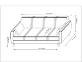 Canapea extensibilă Zaden, 3 locuri, Diverse culori, 207x77x86 cm - Bej | SKU: 730MST1210 | Canapea extensibilă Zaden, 3 locuri, 207x77x86 cm, varianta Bej, produs pentru amenajarea locuinței, disponibil online în România la CasaMob