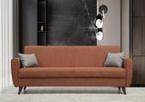Canapea extensibilă Zaden, 3 locuri, Diverse culori, 207x77x86 cm - Roșu cărămiziu | SKU: 730MST1211 | Canapea extensibilă Zaden, 3 locuri, 207x77x86 cm, varianta Roșu cărămiziu, produs pentru amenajarea locuinței, disponibil online în România la CasaMob