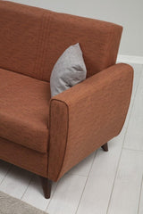 Canapea extensibilă Zaden, 3 locuri, Diverse culori, 207x77x86 cm - Roșu cărămiziu | SKU: 730MST1211 | Canapea extensibilă Zaden, 3 locuri, 207x77x86 cm, varianta Roșu cărămiziu, produs pentru amenajarea locuinței, disponibil online în România la CasaMob