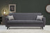 Gri închis | SKU: 730MST1212 | Canapea extensibilă Zaden, 3 locuri, 207x77x86 cm, varianta Gri închis, produs pentru amenajarea locuinței, disponibil online în România la CasaMob