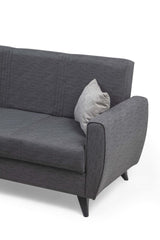Canapea extensibilă Zaden, 3 locuri, Diverse culori, 207x77x86 cm - Gri închis | SKU: 730MST1212 | Canapea extensibilă Zaden, 3 locuri, 207x77x86 cm, varianta Gri închis, produs pentru amenajarea locuinței, disponibil online în România la CasaMob