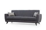 Canapea extensibilă Zaden, 3 locuri, Diverse culori, 207x77x86 cm - Gri închis | SKU: 730MST1212 | Canapea extensibilă Zaden, 3 locuri, 207x77x86 cm, varianta Gri închis, produs pentru amenajarea locuinței, disponibil online în România la CasaMob