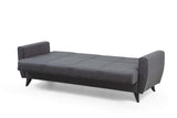 Canapea extensibilă Zaden, 3 locuri, Diverse culori, 207x77x86 cm - Gri închis | SKU: 730MST1212 | Canapea extensibilă Zaden, 3 locuri, 207x77x86 cm, varianta Gri închis, produs pentru amenajarea locuinței, disponibil online în România la CasaMob