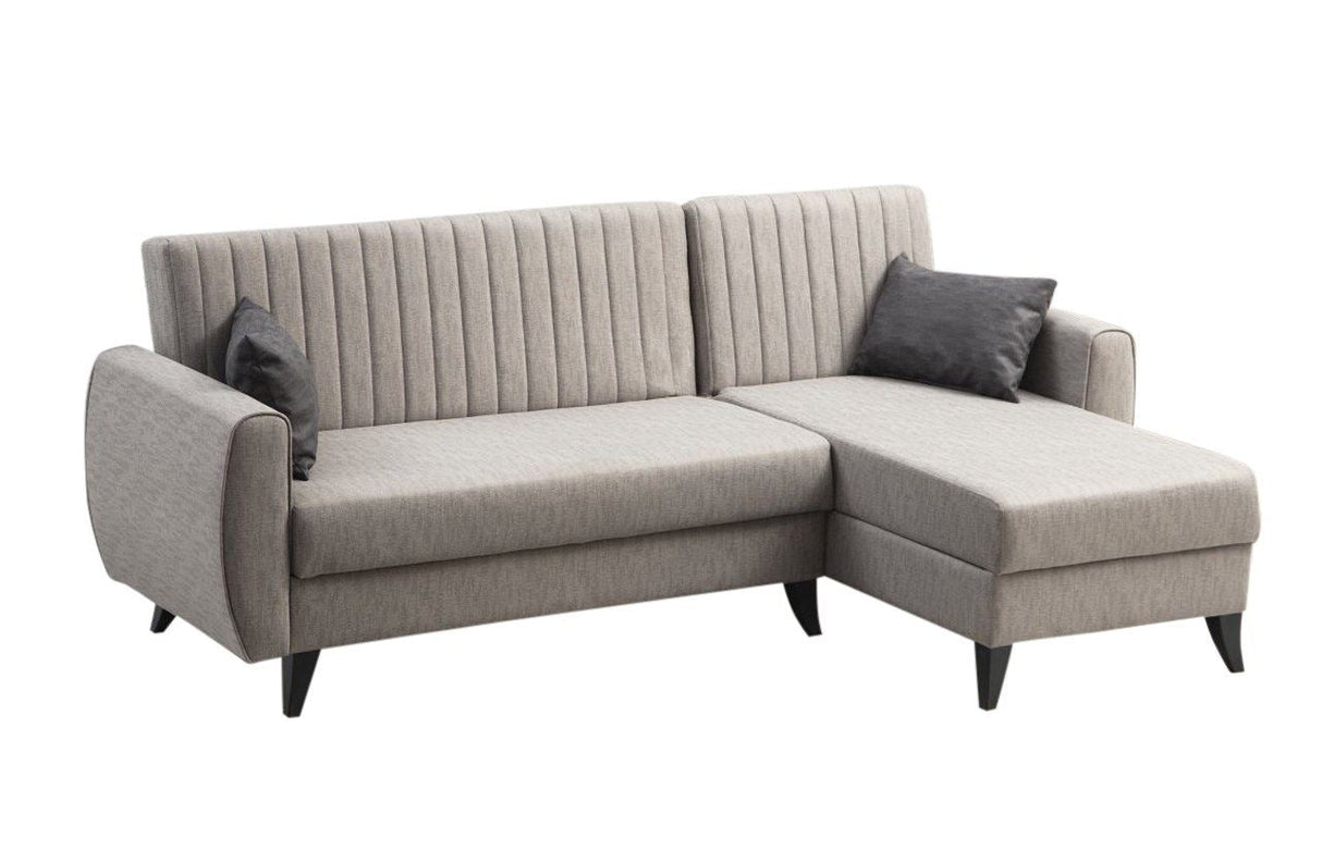 Canapea extensibilă Alkon, Colț, Diverse culori, 223x130x86 cm - Gri deschis | SKU: 730MST1301 | Canapea extensibilă Alkon, Colț, 223x130x86 cm, varianta Gri deschis, produs pentru amenajarea locuinței, disponibil online în România la CasaMob