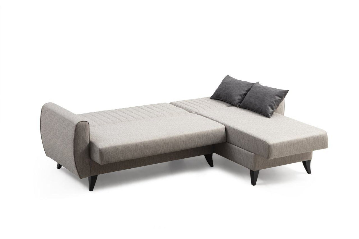 Canapea extensibilă Alkon, Colț, Diverse culori, 223x130x86 cm - Gri deschis | SKU: 730MST1301 | Canapea extensibilă Alkon, Colț, 223x130x86 cm, varianta Gri deschis, produs pentru amenajarea locuinței, disponibil online în România la CasaMob