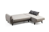 Canapea extensibilă Alkon, Colț, Diverse culori, 223x130x86 cm - Gri deschis | SKU: 730MST1301 | Canapea extensibilă Alkon, Colț, 223x130x86 cm, varianta Gri deschis, produs pentru amenajarea locuinței, disponibil online în România la CasaMob
