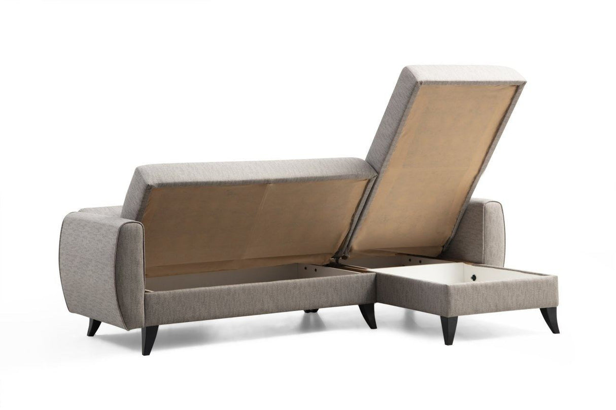 Canapea extensibilă Alkon, Colț, Diverse culori, 223x130x86 cm - Gri deschis | SKU: 730MST1301 | Canapea extensibilă Alkon, Colț, 223x130x86 cm, varianta Gri deschis, produs pentru amenajarea locuinței, disponibil online în România la CasaMob