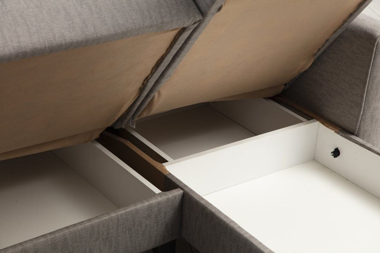 Canapea extensibilă Alkon, Colț, Diverse culori, 223x130x86 cm - Gri deschis | SKU: 730MST1301 | Canapea extensibilă Alkon, Colț, 223x130x86 cm, varianta Gri deschis, produs pentru amenajarea locuinței, disponibil online în România la CasaMob