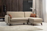 Canapea extensibilă Alkon, Colț, Diverse culori, 223x130x86 cm - Bej | SKU: 730MST1302 | Canapea extensibilă Alkon, Colț, 223x130x86 cm, varianta Bej, produs pentru amenajarea locuinței, disponibil online în România la CasaMob