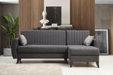 Canapea extensibilă Alkon, Colț, Diverse culori, 223x130x86 cm - Gri închis | SKU: 730MST1304 | Canapea extensibilă Alkon, Colț, 223x130x86 cm, varianta Gri închis, produs pentru amenajarea locuinței, disponibil online în România la CasaMob