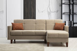 Canapea extensibilă Polya, Colț, Diverse culori, 216x130x86 cm - Bej | SKU: 730MST1306 | Canapea extensibilă Polya, Colț, 216x130x86 cm, varianta Bej, produs pentru amenajarea locuinței, disponibil online în România la CasaMob