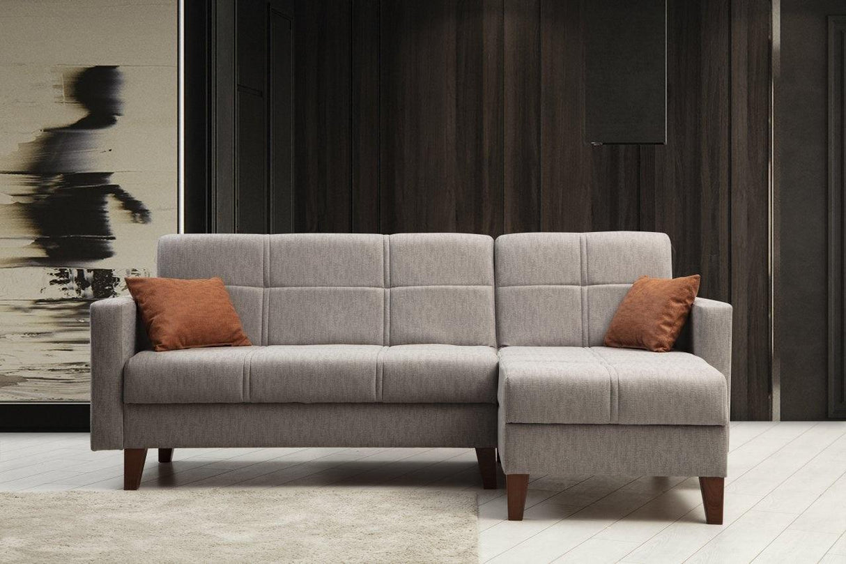 Canapea extensibilă Polya, Colț, Diverse culori, 216x130x86 cm - Roșu cărămiziu | SKU: 730MST1307 | Canapea extensibilă Polya, Colț, 216x130x86 cm, varianta Roșu cărămiziu, produs pentru amenajarea locuinței, disponibil online în România la CasaMob