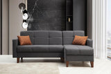 Canapea extensibilă Polya, Colț, Diverse culori, 216x130x86 cm - Roșu cărămiziu | SKU: 730MST1307 | Canapea extensibilă Polya, Colț, 216x130x86 cm, varianta Roșu cărămiziu, produs pentru amenajarea locuinței, disponibil online în România la CasaMob