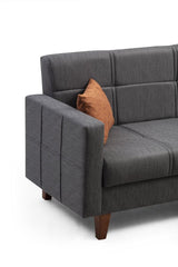 Canapea extensibilă Polya, Colț, Diverse culori, 216x130x86 cm - Roșu cărămiziu | SKU: 730MST1307 | Canapea extensibilă Polya, Colț, 216x130x86 cm, varianta Roșu cărămiziu, produs pentru amenajarea locuinței, disponibil online în România la CasaMob
