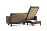 Canapea extensibilă Polya, Colț, Diverse culori, 216x130x86 cm - Roșu cărămiziu | SKU: 730MST1307 | Canapea extensibilă Polya, Colț, 216x130x86 cm, varianta Roșu cărămiziu, produs pentru amenajarea locuinței, disponibil online în România la CasaMob