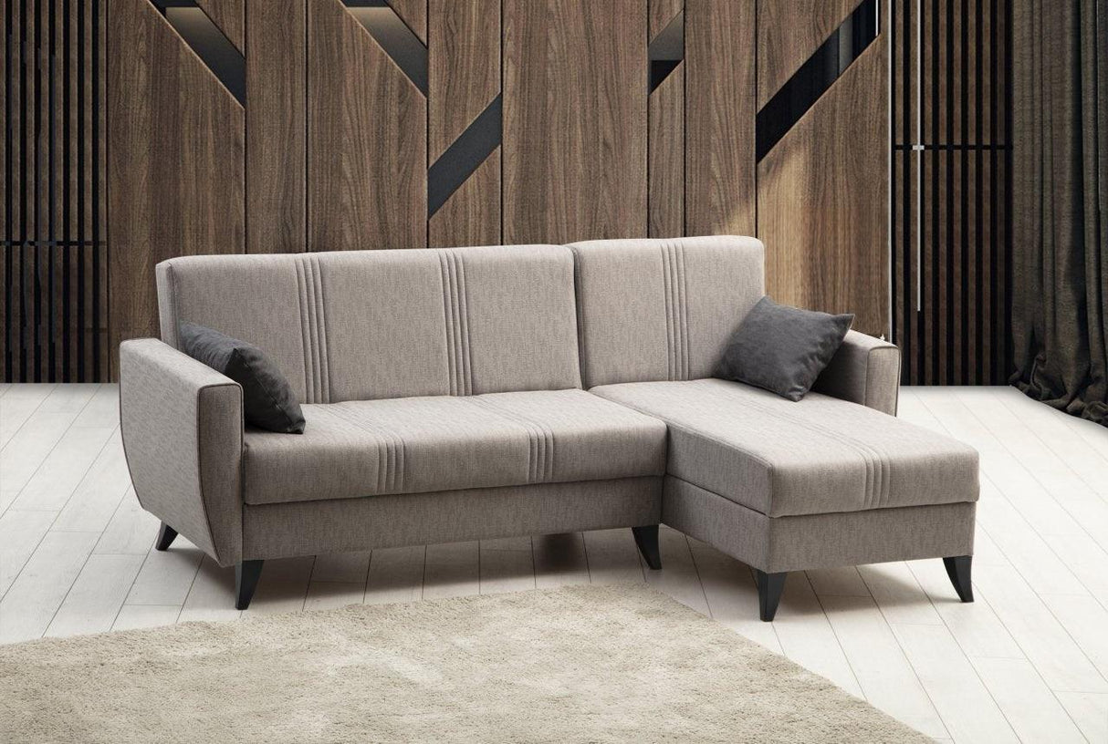 Canapea extensibilă Zaden, Colț, Diverse culori, 218x130x86 cm - Gri deschis | SKU: 730MST1309 | Canapea extensibilă Zaden, Colț, 218x130x86 cm, varianta Gri deschis, produs pentru amenajarea locuinței, disponibil online în România la CasaMob