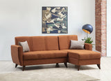 Canapea extensibilă Zaden, Colț, Diverse culori, 218x130x86 cm - Roșu cărămiziu | SKU: 730MST1311 | Canapea extensibilă Zaden, Colț, 218x130x86 cm, varianta Roșu cărămiziu, produs pentru amenajarea locuinței, disponibil online în România la CasaMob