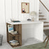 Birou Elegance, Alb - Nuc, 120x60x75 cm, SKU 731WAT3814, imagine 2