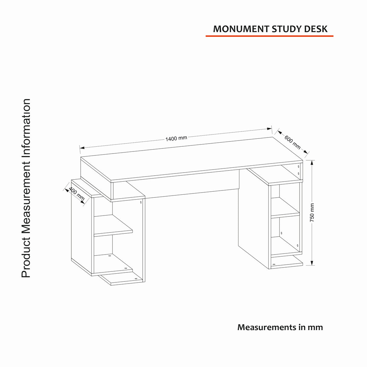 Birou Monument, Diverse culori, 154x60x75 cm - Alb - Nuc | SKU: 731WAT3820 | Birou Monument, 154x60x75 cm, varianta Alb - Nuc, produs pentru amenajarea locuinței, disponibil online în România la CasaMob
