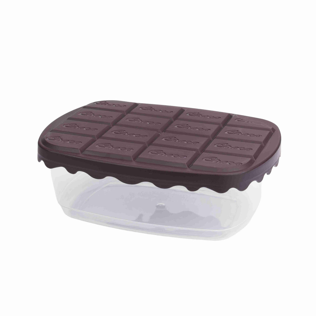 Set recipiente pentru depozitare 3 bucăți SC-4275, Maro - Transparent, 12x17x5 cm