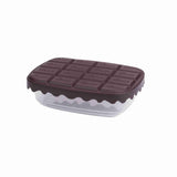 Set recipiente pentru depozitare 3 bucăți SC-4275, Maro - Transparent, 12x17x5 cm