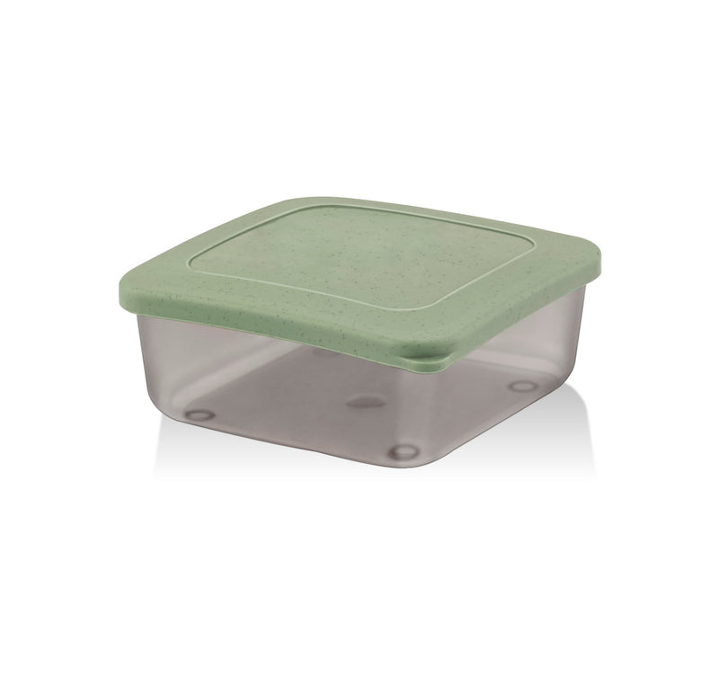 Set recipiente pentru depozitare 4 bucăți SC-4290, Antracit - Verde - Portocaliu - Crem, 10x10x9.5 cm, SKU 732SNP1171, imagine 3