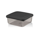 Set recipiente pentru depozitare 4 bucăți SC-4290, Antracit - Verde - Portocaliu - Crem, 10x10x10 cm