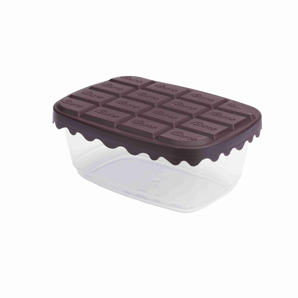 Set recipiente pentru depozitare 3 bucăți SC-4275, Maro - Transparent, 12x17x5 cm