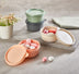 Set recipiente pentru depozitare 4 bucăți SC-4277, Antracit - Verde - Portocaliu - Crem, 10x10x11 cm, SKU 732SNP1170, imagine 1