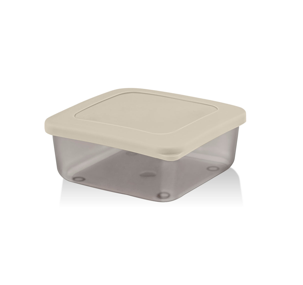 Set recipiente pentru depozitare 4 bucăți SC-4290, Antracit - Verde - Portocaliu - Crem, 10x10x10 cm