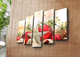 Tablou canvas 5 bucăți 5PATNOEL-3, Multicolor, 105x70x3 cm
