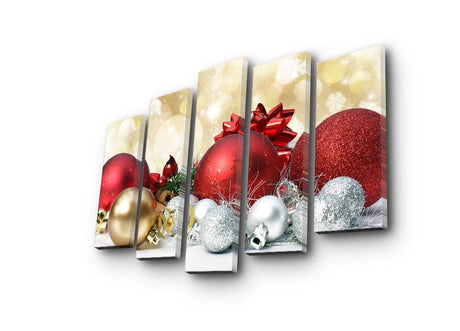 Tablou canvas 5 bucăți 5PATNOEL-8, Multicolor, 105x70x3 cm
