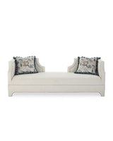 Taburet Ceremony Koltuk Pouffe, Crem, 50x120 cm