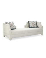 Taburet Ceremony Koltuk Pouffe, Crem, 50x120 cm