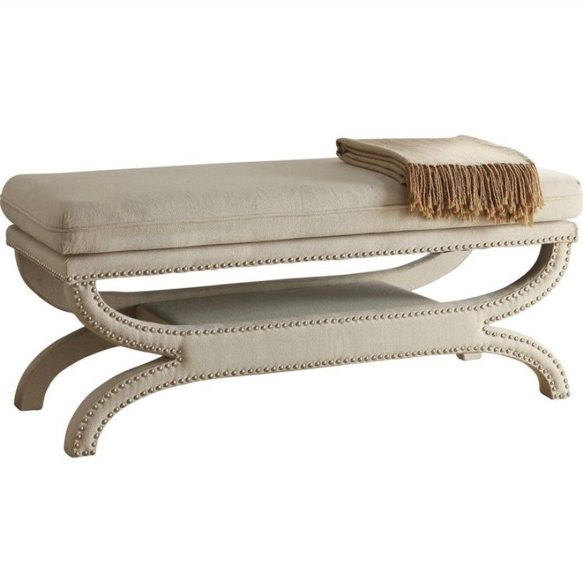 Taburet Felice Halka Pouffe, Bej, 40x120 cm