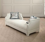 Taburet Ceremony Koltuk Pouffe, Crem, 50x120 cm