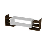 Comodă TV Sema, Diverse culori, 140x30x40 cm - Alb - Nuc | SKU: 745DCD3047 | Comodă TV Sema, 140x30x40 cm, varianta Alb - Nuc, produs pentru amenajarea locuinței, disponibil online în România la CasaMob
